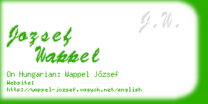 jozsef wappel business card